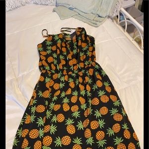 Pineapple beach cover up dress